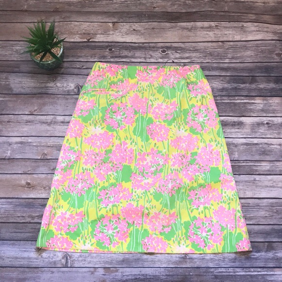 Lilly Pulitzer Dresses & Skirts - Lily Pulitzer Floral Skirt Size Medium
